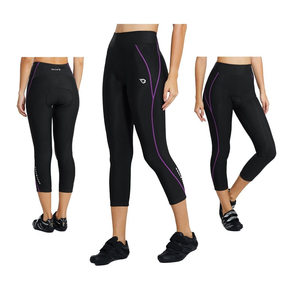 Baleaf 3D Padded Cycling Capri Leggings Bike Shorts Size 2X